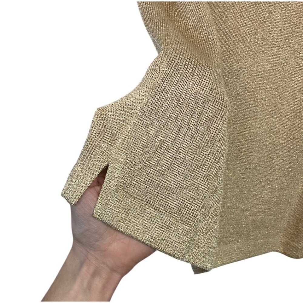 ST. JOHN Basics Metallic Knit Shell - Picture 3 of 6